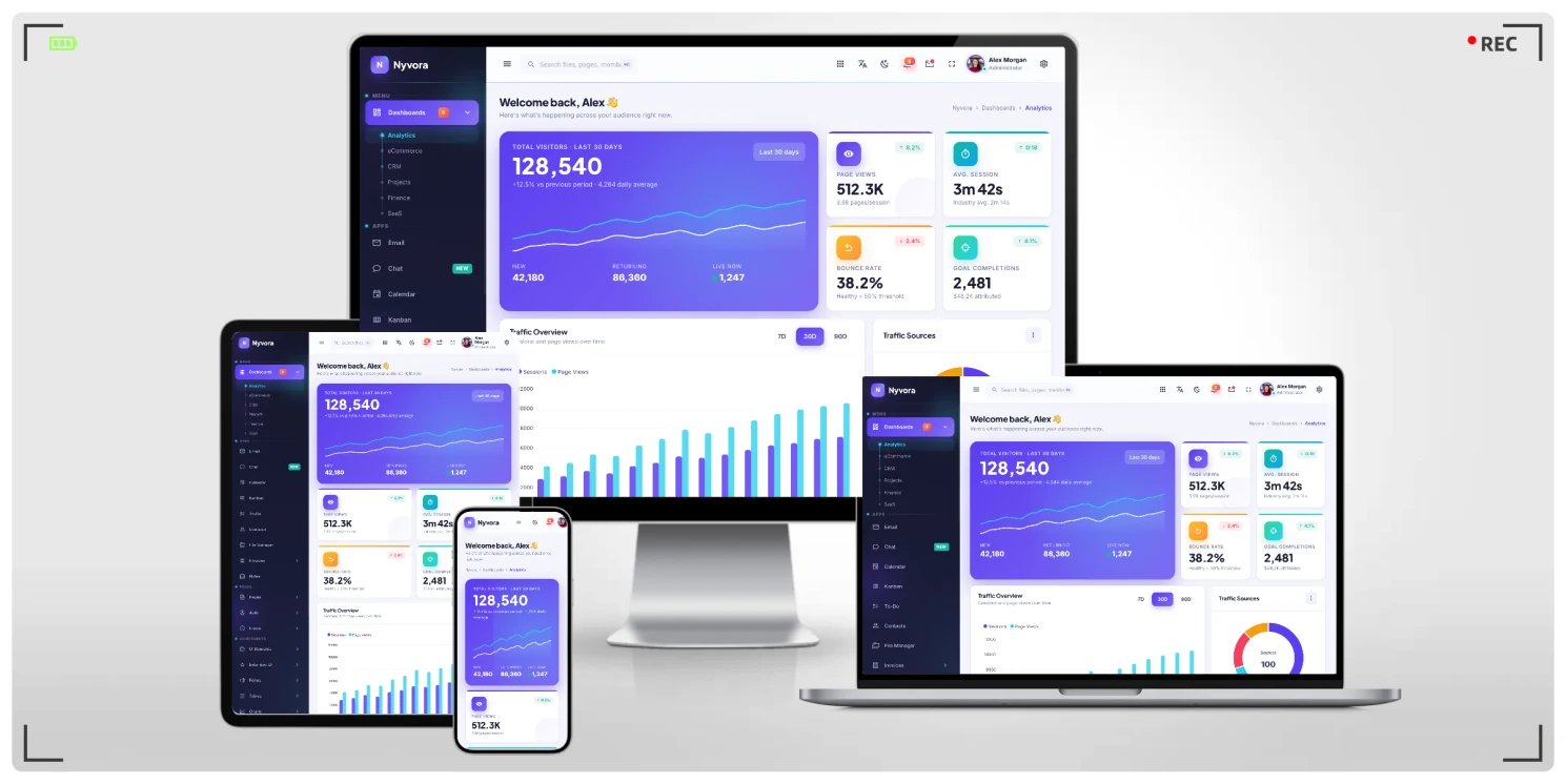 97 页超大体量 Bootstrap 5 管理后台模板 | 含 ApexCharts/ECharts/地图/文件管理模块