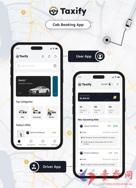 taxify – Electronic Shop Mobile App PWA Template